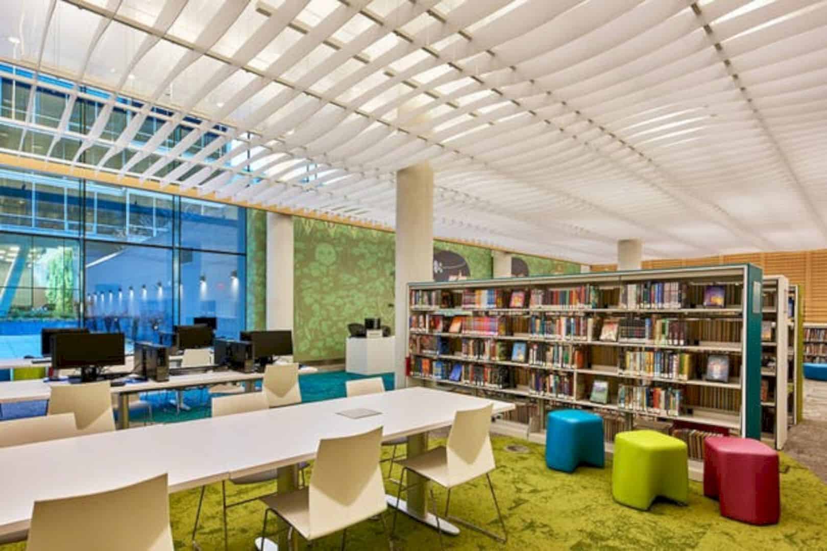 Dc Public Library Representing Airy Bright And Modern Interior Environment 2