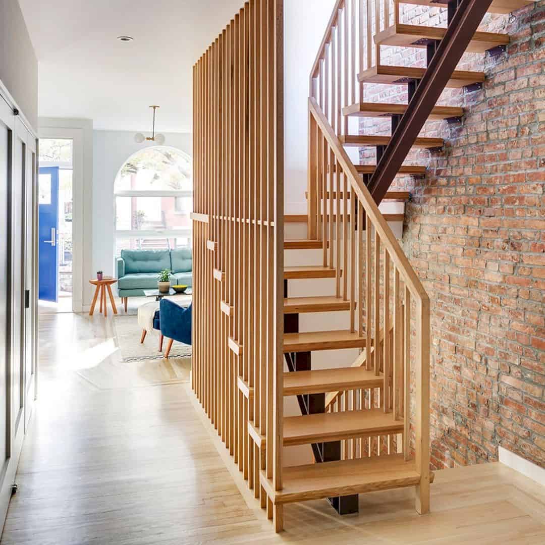 The Renovation Of 12 Foot Wide Rowhouse In Brooklyn By Barker Freeman 13