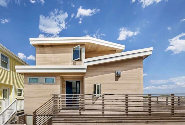The Surfboard House A Beach House With Cooperative Structure 13