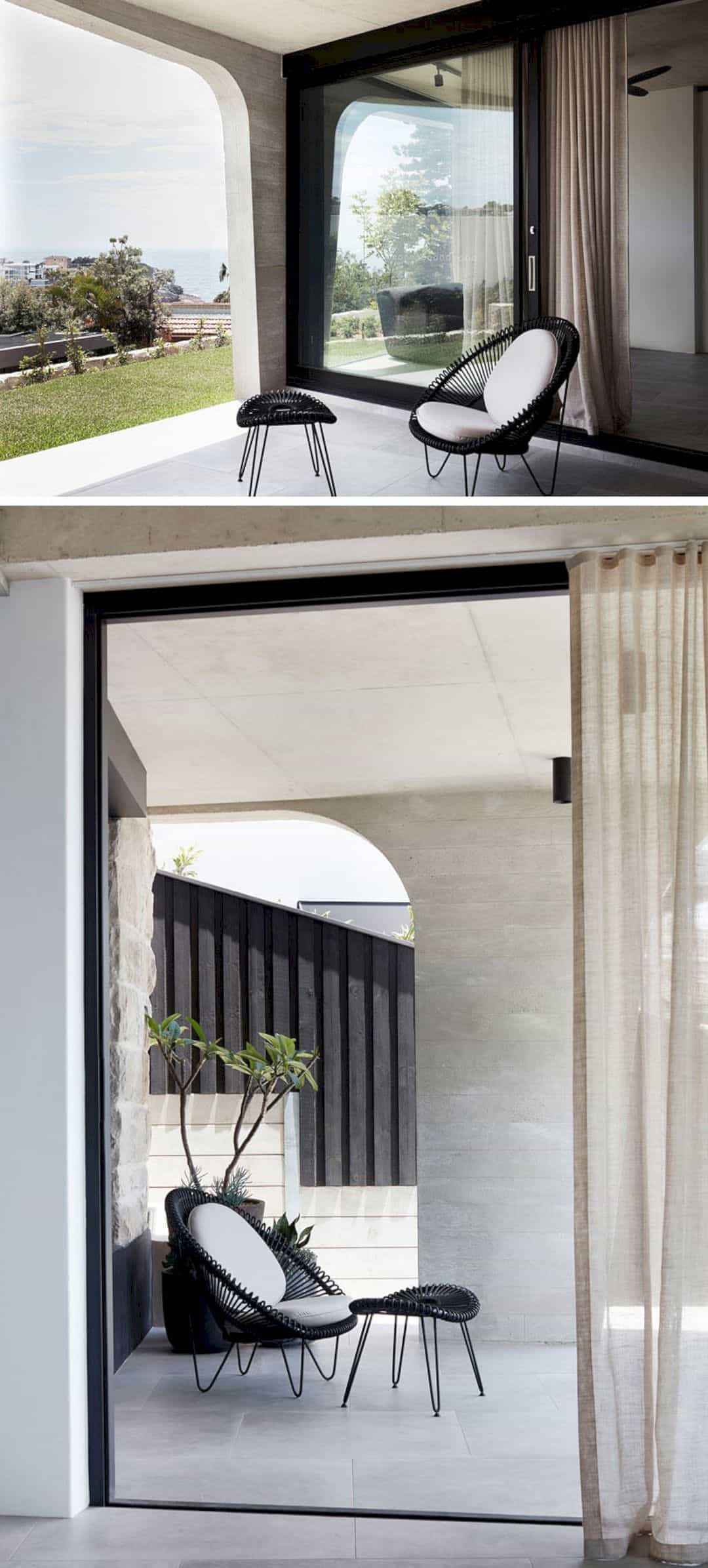 A Concrete Home Built Above A Garage In Sydney 7