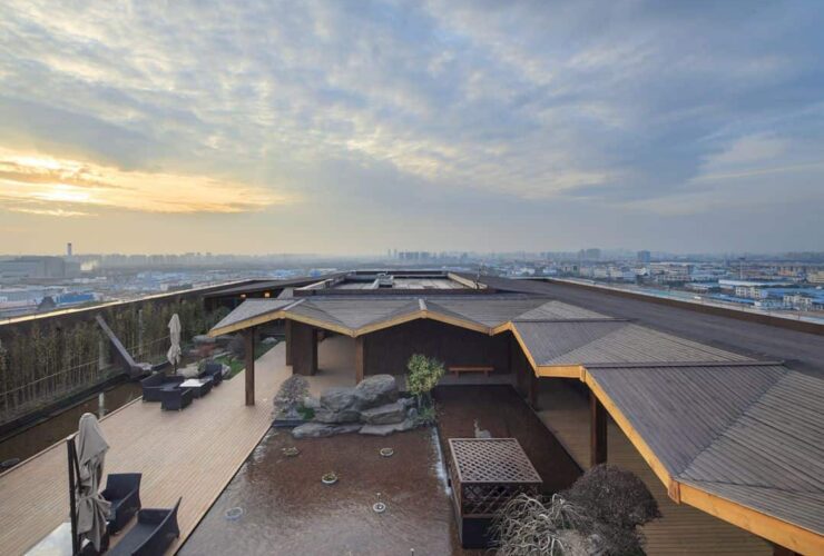 Gris Headquarters Roof Garden A Peaceful And Harmonious Industrial Economy Park In Shanghai 12