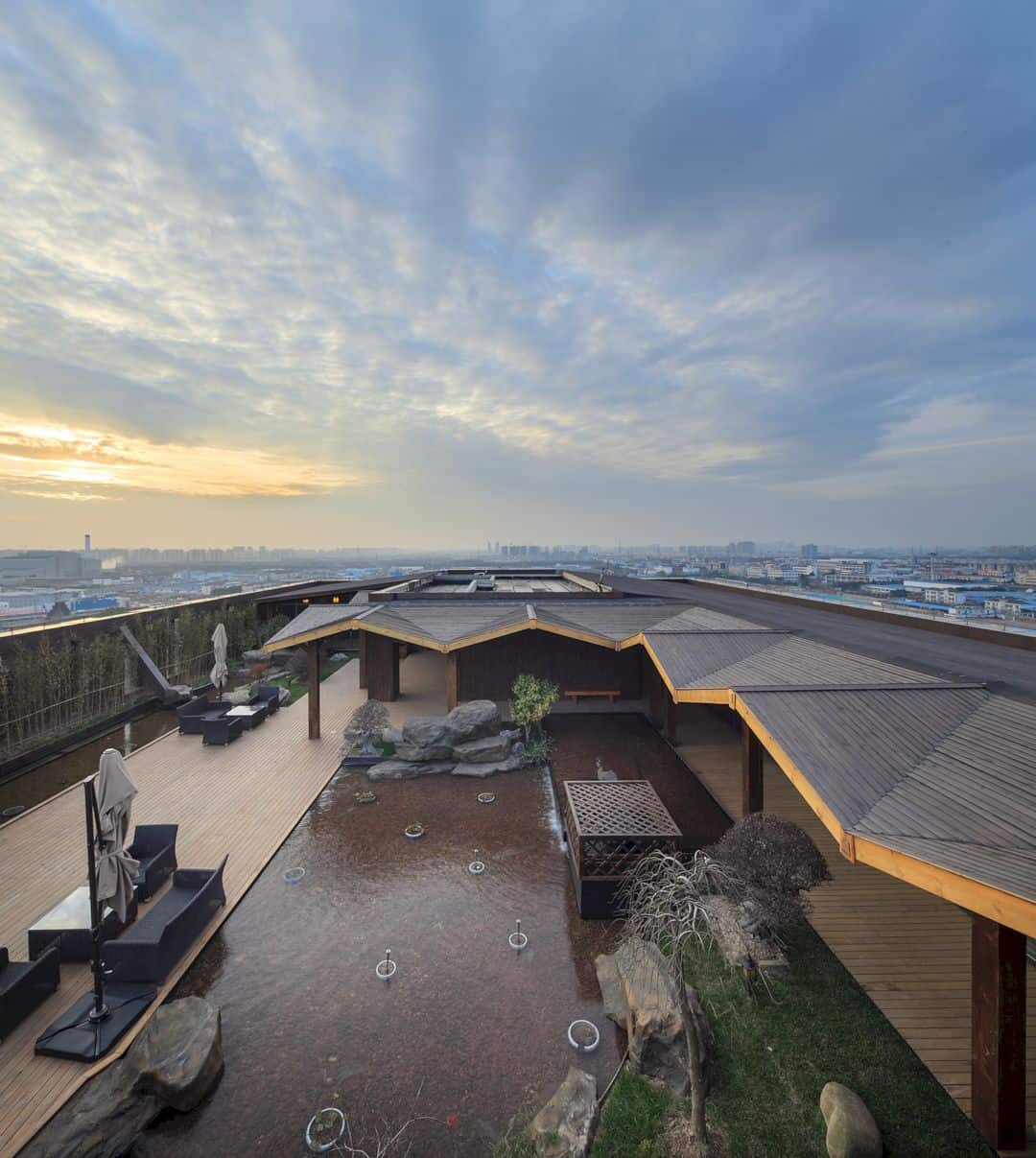 Gris Headquarters Roof Garden A Peaceful And Harmonious Industrial Economy Park In Shanghai 12