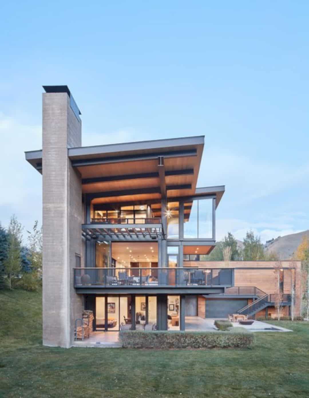 Lake Creek Residence L Shaped House With A Sense Of Fondness For Nature 8