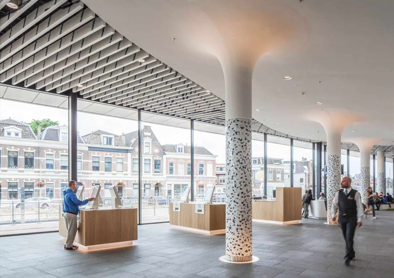 Municipal Offices And Train Station Forming A New Landmark In Delft Netherlands 9