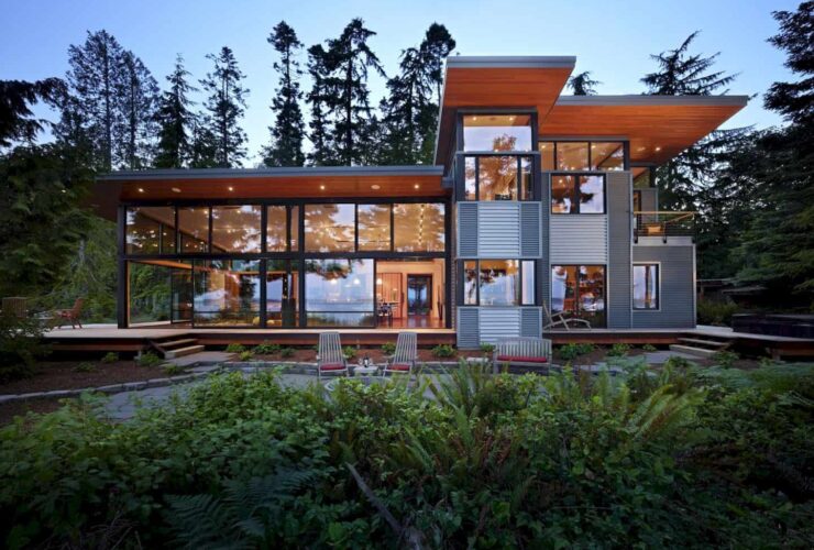 Port Ludlow House A Compact Modern House On A Wooded Waterfront Property 6