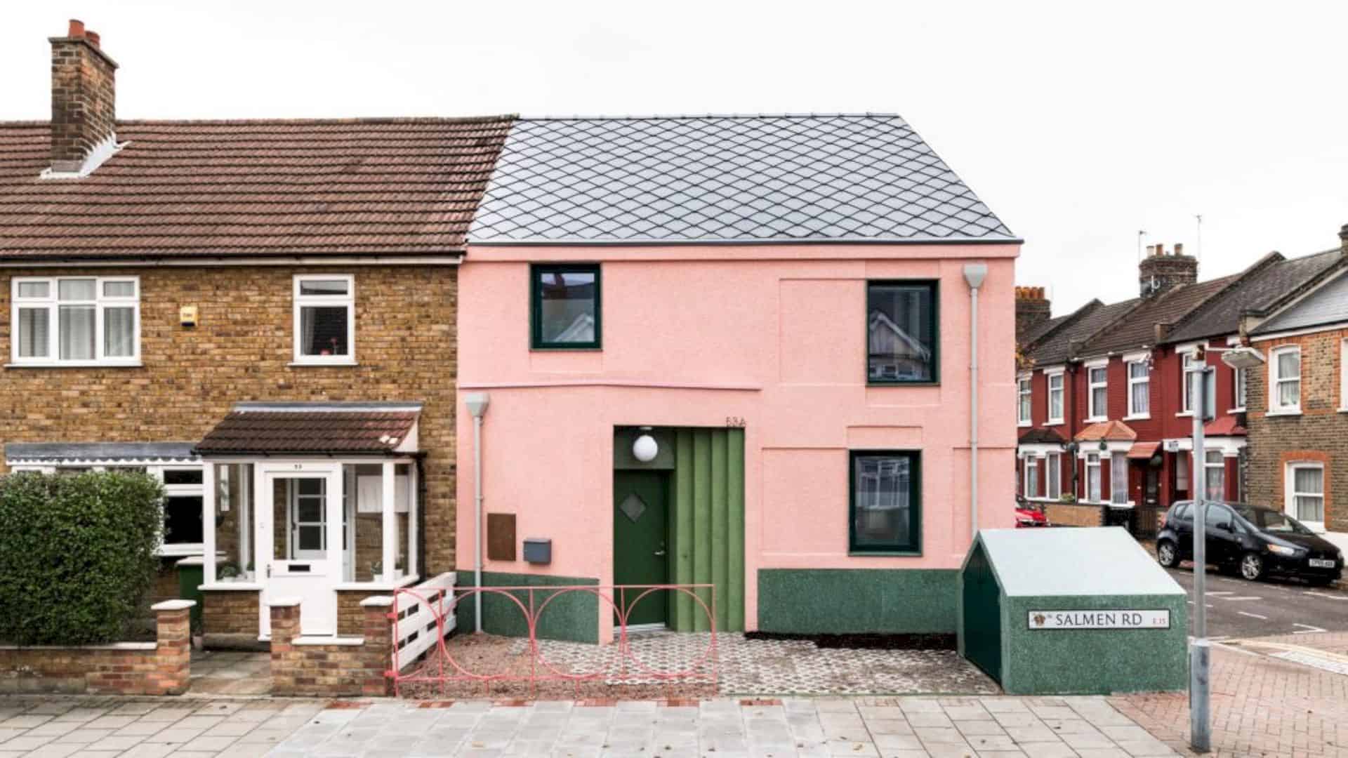 The Salmen House A Distincitve Pink And Green Rental Home In West Ham 8