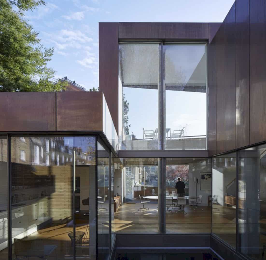 Lerving House A Modern And Bold Brick House That Reinterprets The London Lightwell 5