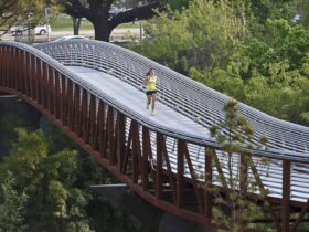 Rosemont Pedestrian Bridges And Trails Layer Pedestrian Infrastructure Onto Buffalo Bayou Corridor 6