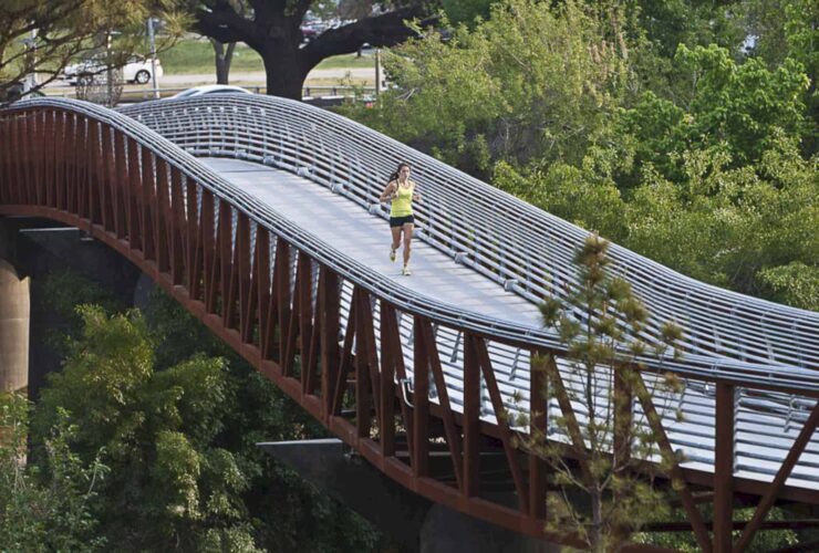 Rosemont Pedestrian Bridges And Trails Layer Pedestrian Infrastructure Onto Buffalo Bayou Corridor 6