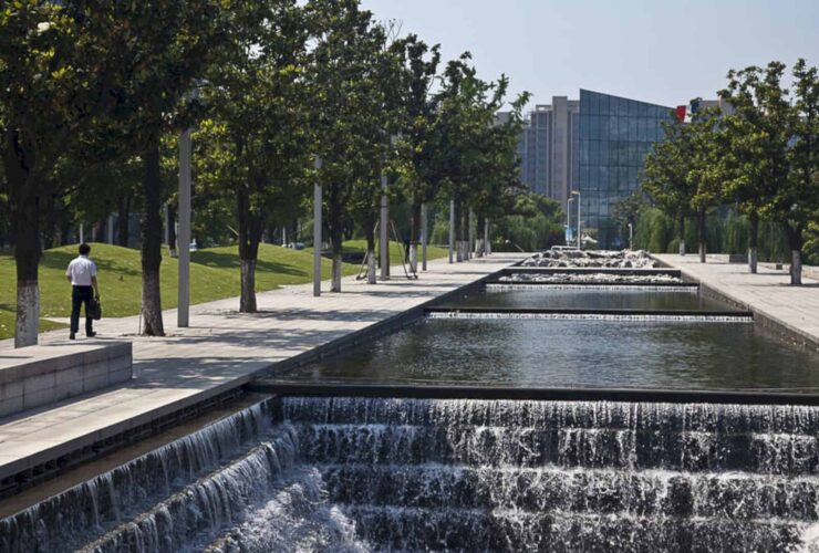Sip Administrative Center A Landscape Presenting A Strong Identity Of Civic Campus 3
