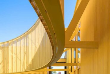 Animo South Los Angeles High School A Bright Yellow Campus Building In Sunny La Atmosphere 6