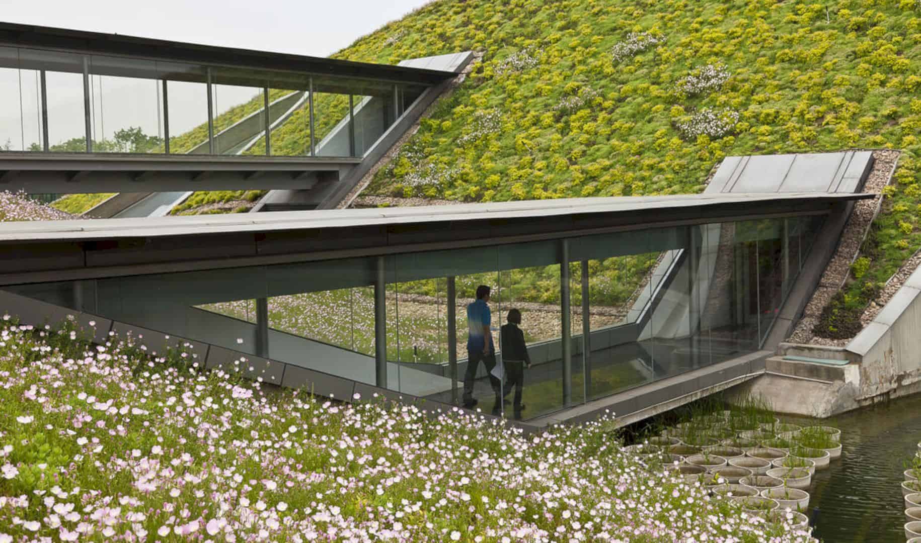 Giant Interactive Headquarters A Self Sustaining Corporate Campus Combining Ecological Park And Living Library 2