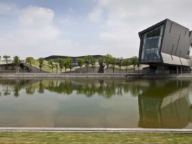 Giant Interactive Headquarters A Self Sustaining Corporate Campus Combining Ecological Park And Living Library 9