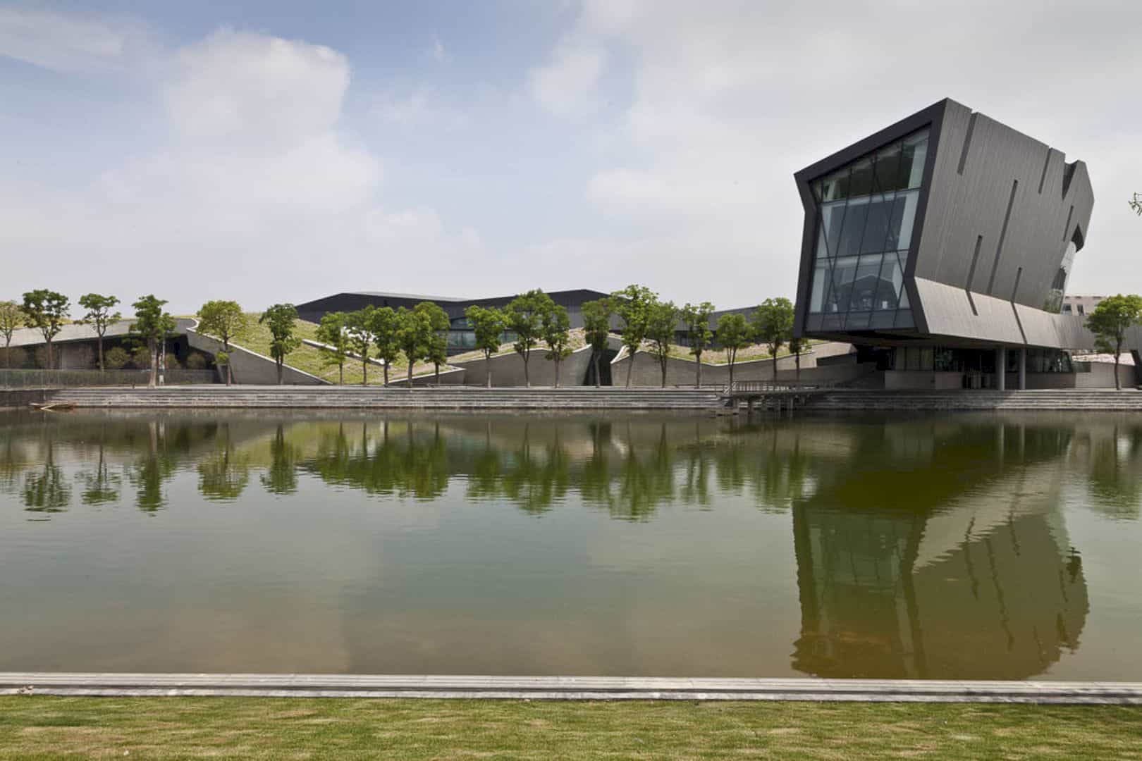 Giant Interactive Headquarters A Self Sustaining Corporate Campus Combining Ecological Park And Living Library 9