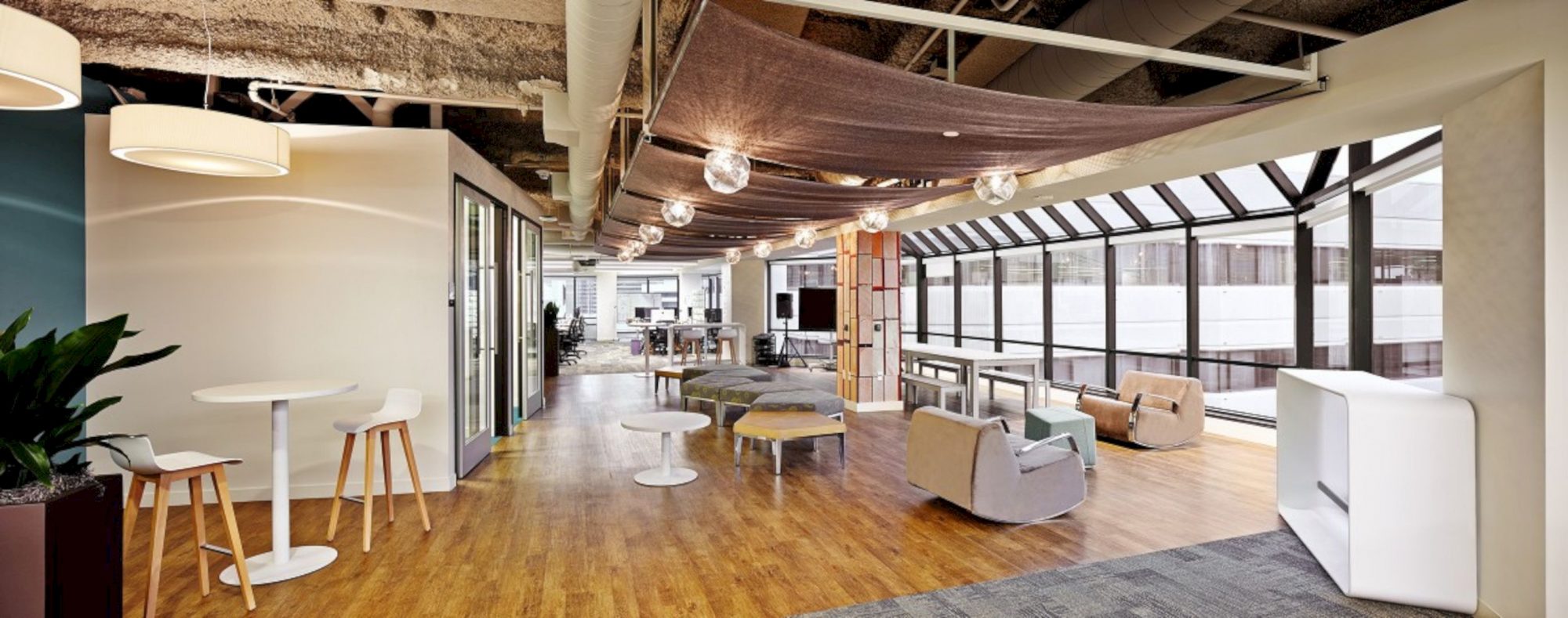 Confidential High-Tech Client: A New Office with Modern Interior Workspaces
