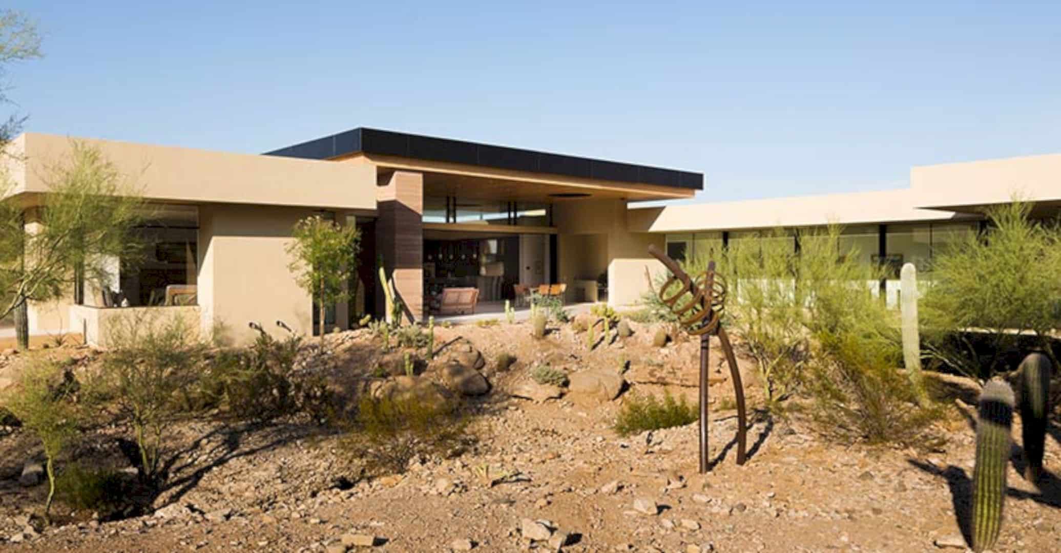 Desert Wash Residence A Modern Desert Home Defining Paradise Valleys Topographical Feature 1