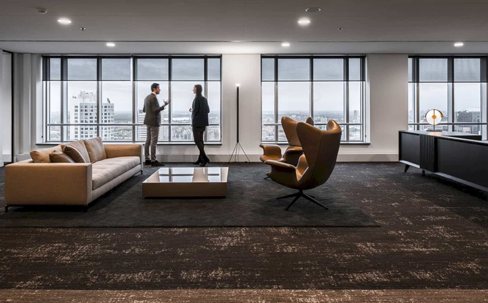 Habraken Rutten A Serene Office Interior Presenting The 360 View Of Rotterdam 11