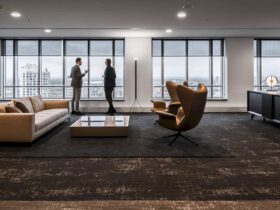 Habraken Rutten A Serene Office Interior Presenting The 360 View Of Rotterdam 11