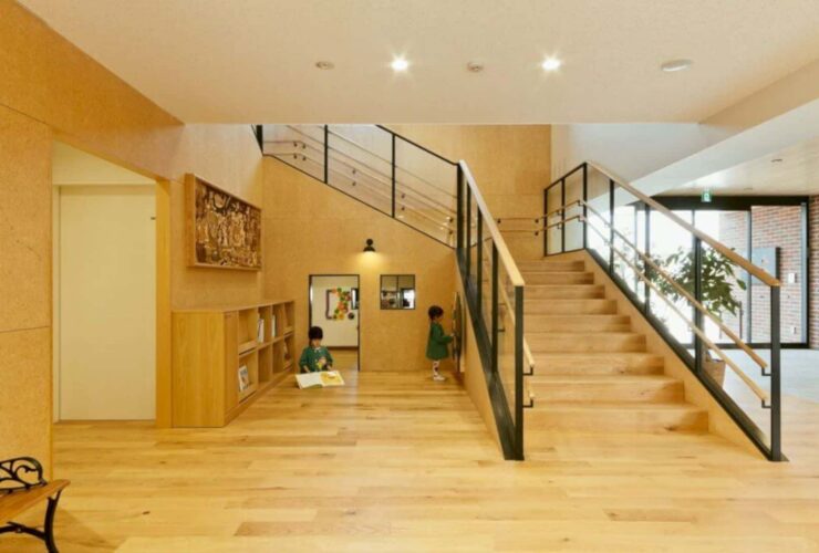 Skw Kindergarten A Childcare Facility That Encourages Childrens Sensibility Through Natural Materials 1