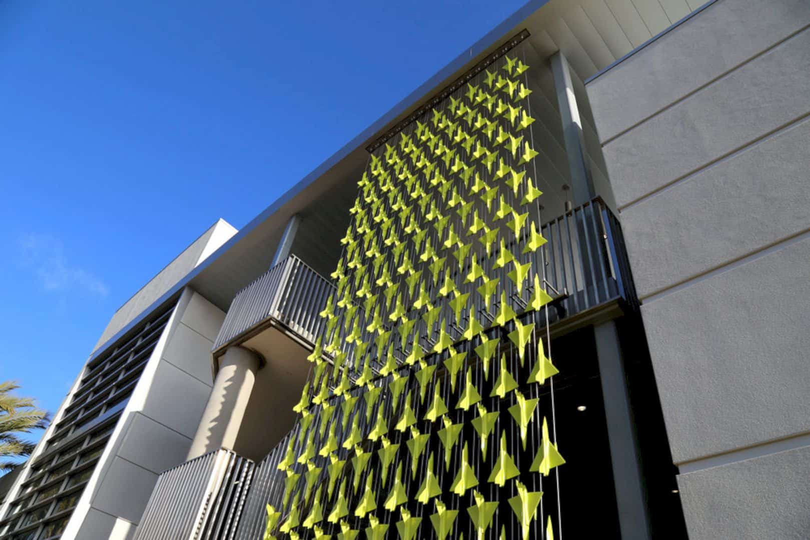 Formation Vibrant Colors And Energetic Patterns Façade For San Diego International Airports Parking 12