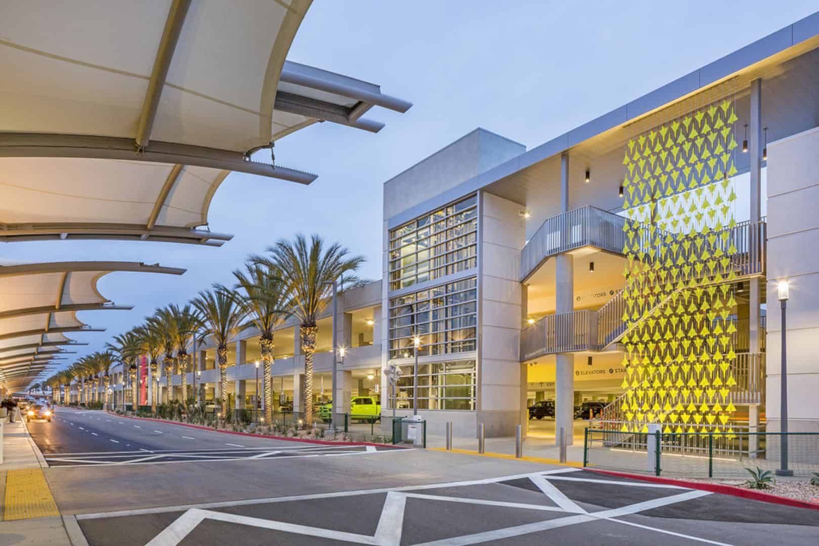 Formation Vibrant Colors And Energetic Patterns Façade For San Diego International Airports Parking 16