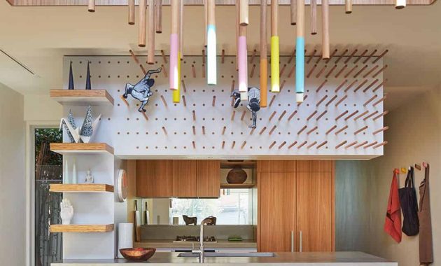 Dowel House: Decorative Interior with the Use of the Timber Dowel