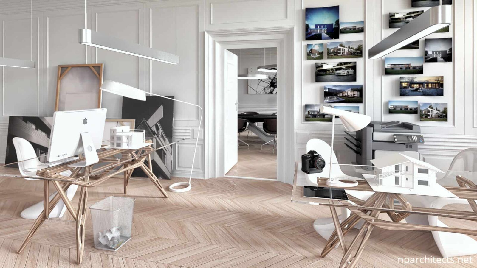 Office Interior: A Contemporary, Modern Workspace of the Design Studio