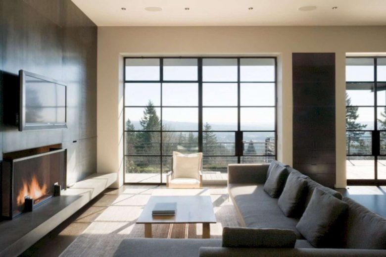 7 Modern Living Room Ideas In Black Walls And White Interior Design