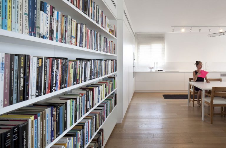 View of E Penthouse: A Large Apartment with Modern Interior and A Library in ...