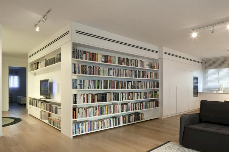 E Penthouse: A Large Apartment with Modern Interior and A Library in ...
