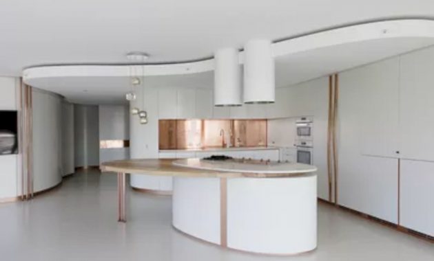 View of Fluid Apartment: A Contemporary, Luxury Residence with A Large Open ...