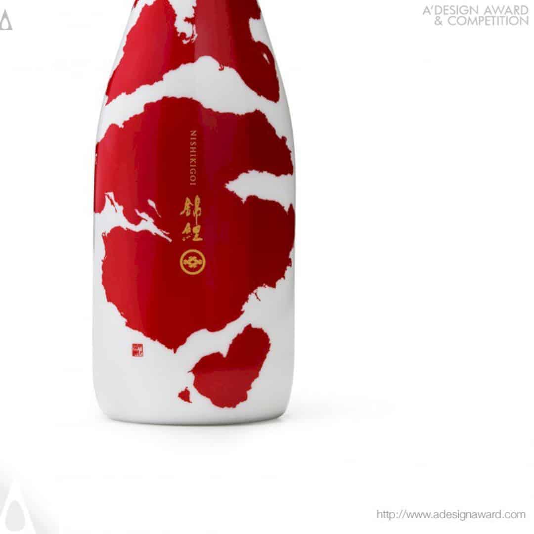 Japanese Sake “KOI” Bottle And Box By Aya Codama BULLET Inc 5