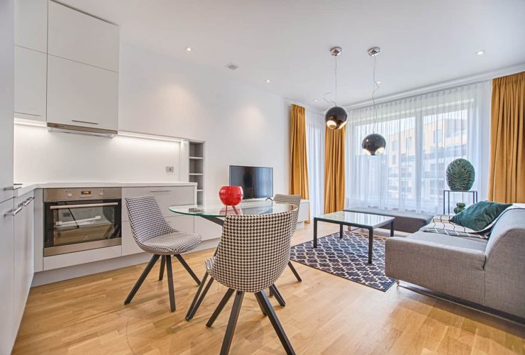 Two Chairs With Glass Table On Living Room Near Window 1571453
