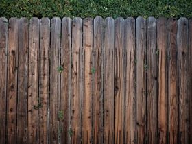 Brown Wooden Fence 113726