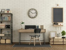 Workspace in industrial style