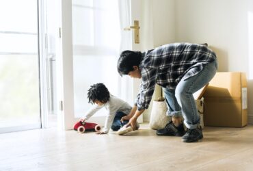 Black family moving to new house