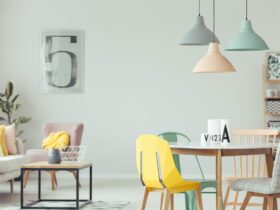 Colorful dining room interior