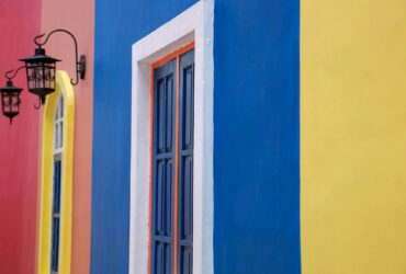 Colorful house wall