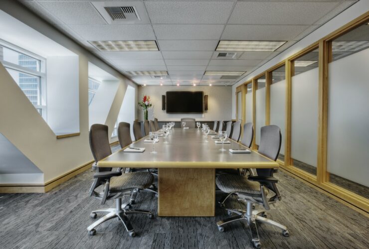 Empty conference room