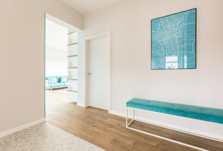 Hall with map