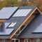 Solar panels on house