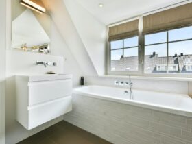A small bathroom interior