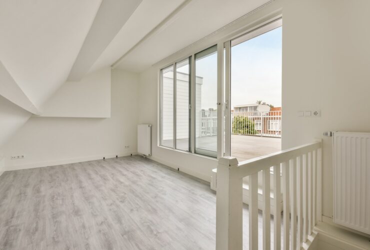 an empty room in the upper