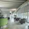 Foyer with floor-to-ceiling windows and modern furniture
