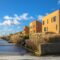 Geometric family houses on the waterfront