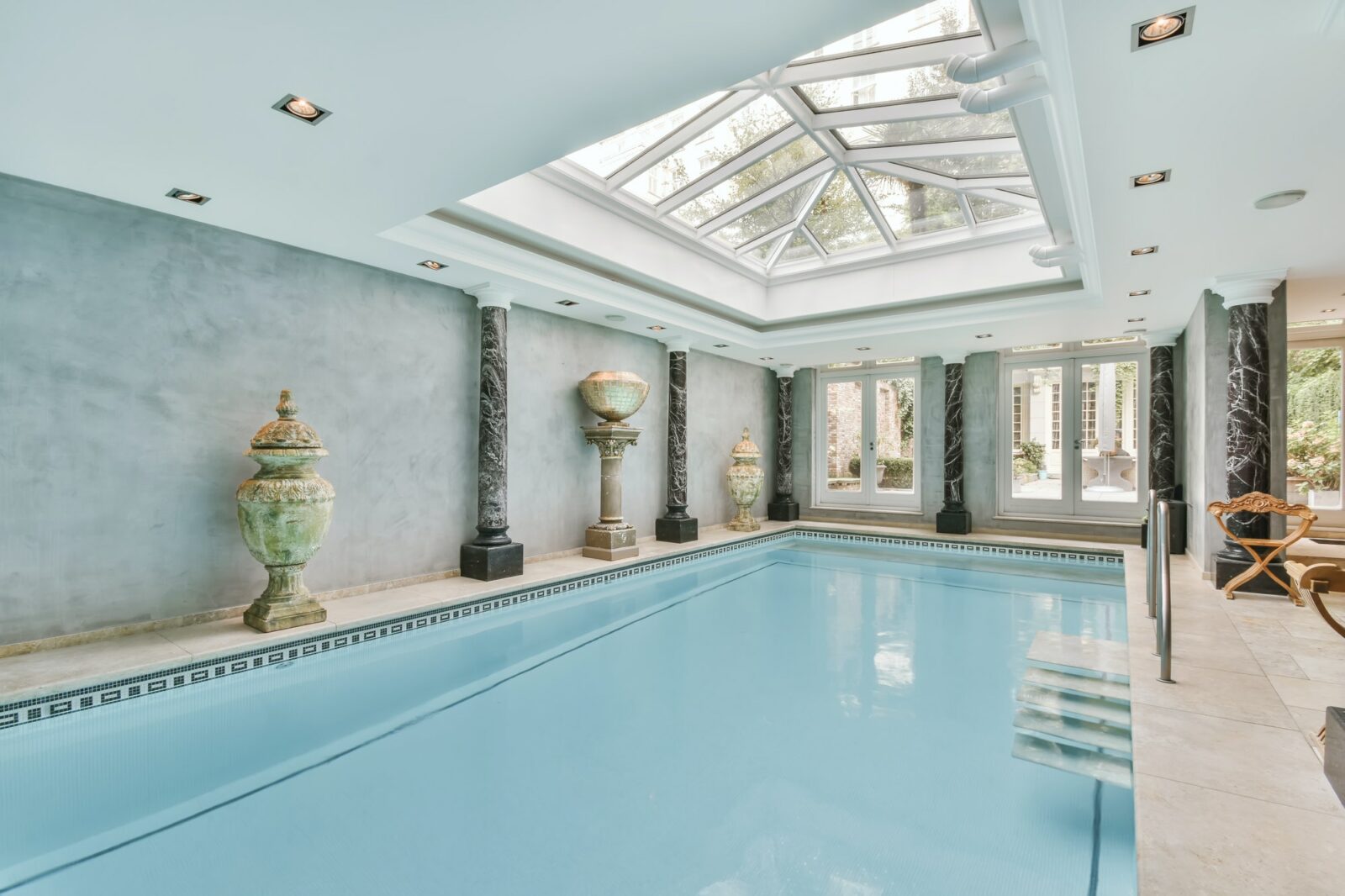 Large beautiful indoor swimming pool