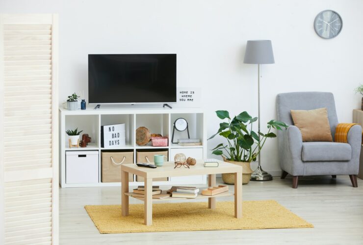 Modern apartment with furniture