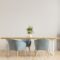 Modern dining room interior design.
