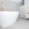 Modern Elegant Bathtub and Bathroom Interior