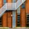 modern wooden building exterior